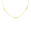 Mini Block Nameplate Station Necklace