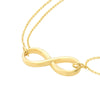 Plated Sterling Silver Infinity Bracelet