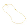 Diamond Star Bezels and Beads Necklace