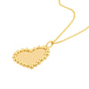 Polished Beaded Heart Pendant