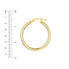 20mm Round High Polished Hoop
