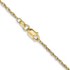 18K 16 inch 1.3mm Baby Rope with Lobster Clasp Chain