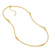 Graduated Bead Station Necklace