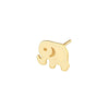 Elephant Stud Earrings on Post Back