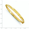 14K Polished Hinged Bangle