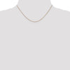 14K Rose Gold .7mm Box with Lobster Clasp Chain