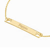 Mini Bar Necklace with Paw Cutouts
