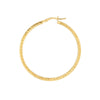 2 X 40mm Square Full D/C Hoop Earrings