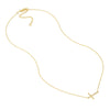 Sideways Cross Necklace with 1/5tcw Diamond