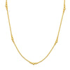 Graduated Bead Station Necklace