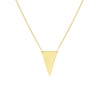 Spear Tip Necklace in Plated Sterling Silver