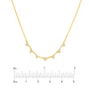 1/5tcw Diamond Trinity Stations Necklace