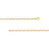 4.5mm Hollow Oval Forzentina Chain with Pear Lock