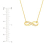Half-CZ Infinity Adjustable Necklace