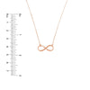 Plated Sterling Silver Infinity Necklace
