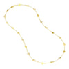 Mixed Hearts Station Curb Chain Necklace
