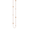 Sterling Silver Diamond-Cut Bead Station Long Necklace
