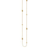 Sterling Silver Diamond-Cut Bead Station Long Necklace
