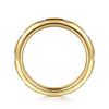 14K Yellow Gold Burnish Set Diamond Eternity Band