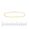 3.0mm Mirror Heart Chain Anklet