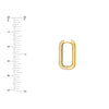 5 Row Pave Diamond Paper Clip Earrings (1-1/2tcw)