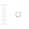 Small Round Ribbed Hoops