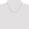 10K White Gold .7mm Box Chain