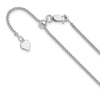 Sterling Silver RH-plated Adjustable 1.5mm Spiga Chain