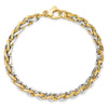 14K Two-tone Polished Fancy Link Necklace