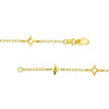 Mixed Star Station Curb Chain Necklace