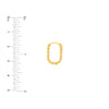 Oval Twist Hoop Earrings