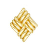 Square Lattice Pattern Stud Earrings