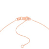 Dancing Block Letters Diamond Bezel Necklace