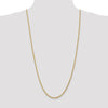 14K 3mm Diamond-Cut Rope Chain