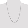 14K White Gold 1.25mm Franco Chain