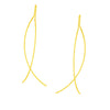 Curved Wire Threader Earrings