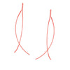 Curved Wire Threader Earrings