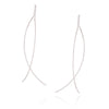 Curved Wire Threader Earrings