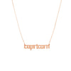 Gothic Capricorn Nameplate Necklace