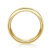14K Yellow Gold 6mm - Men's Wedding Band in Satin Finish