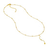 Beaded Chain Lariat Necklace