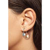 Sterling Silver &amp; Rose-tone Dangle Earrings