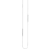 Sterling Silver Staple Bar Station Long Necklace