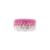 Pink Graduated Crystal Ring
