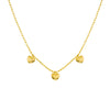Mommy Loves You Triple Puff Heart Adj. Necklace