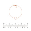Open Wire Circle Adjustable Bracelet