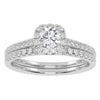 10K 0.50Ct Certified Lab-Grown  Diamond Bridal Set