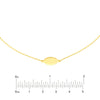 Mini Engravable Oval Plate Adjustable Choker