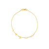 Block Initials Adjustable Bracelet