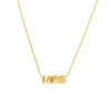 Puff Mrs Adjustable Necklace with Pear Shape Lock